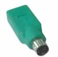 1001Cables - Adapter USB A Female to PS2 Male Adaptor (Keyboard/Mouse)