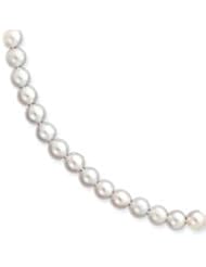 Ann Harrington Jewelry 14k Yellow Gold 7 - 7.5 mm White Akoya Saltwater Cultured Pearl Strand Necklace