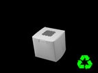 4 x 4 x 4 Single Count White Window Cupcake Box