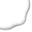 Sterling Silver Wavy V-Shape Neck Collar