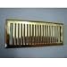 Tools & Hardware : Contemporary Polished Brass Register Cover w/ Damper Box- 4" X 10"