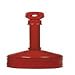 Justrite 26810R Steel Heavy Duty Butt Cans Cigarette Butt Receptacle, 2.5 Gallon Capacity, 11-1/2" Diameter x 34" Height, Red