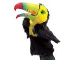 Plush Toucan Stage Puppet 14"