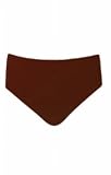 Brown Plus Size High Waisted Pant - Plus Size Swimsuit Plus Size Swimsuit