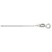 14K White Gold Square Box Pendant Chain, 0.5mm wide