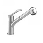 Jado 825/850/144 New Haven Single Lever Kitchen Faucet with Pull Out Spray in Brushed Nickel
