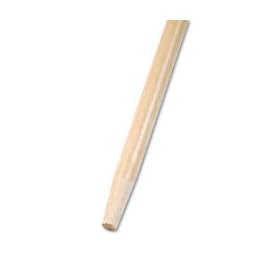  Proline Brush Tapered End Broom Handle, Lacquered Hardwood, 1-1/8 Dia. x 60 Long