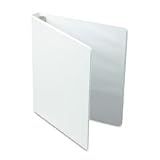 Accondash;Wilson Jones(R) Print Will not Stick Round-Ring View Binder, 1/2 Ring, White