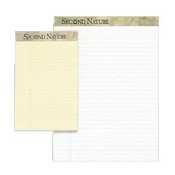 TOPS 74840 Second Nature Recycled 5x8 Pads, Jr. Legal Rule, Canary, 50 sheets/pad, 12/pk