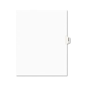 Preprinted Legal Side Tab Dividers, Exhibit Y, Letter, White, 25/Pack