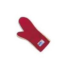 San Jamar KT0224 Kool-Tek Nomex Conventional Temperature Protection Oven Mitt, 24" Length, Red