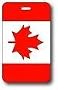 Canadian Flag Luggage Tags