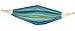 Brazilian Style Small Hammock - Blue/Green Striped