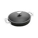 Lodge Signature Seasoned Cast-Iron Covered Casserole with Stainless-Steel Handles