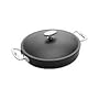 Lodge Signature Seasoned Cast-Iron Covered Casserole with Stainless-Steel Handles