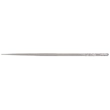 Nicholson Needle File with Handle, Swiss Pattern, Single Cut, Round