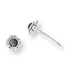 Boma Black Mother of Pearl Post Earrings