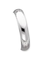 Sterling Silver 15mm Fancy Hinged Bangle Bracelet QB30"