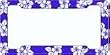 - 	 Blue Hibiscus Hawaiian Flowers Car Truck SUV License Plate Frame