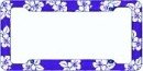 Tropical Blue with Flowers Frame (Made of Plastic)
