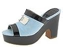 Givenchy 573752 | Women's Slide Shoes Blue Sponge/ Black Patent