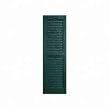 Do it Best Open Louver Vinyl Shutters, 15X36 BLK LOUVER SHUTTER