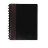 TOPS Black/Burgundy Leatherette Notebook, College Rule, 8.25 x 5.875 Inches, 96-Sheet (25435)