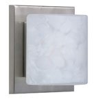 Besa Lighting WS Carrera Nickel ADA One-Light Bath Fixture