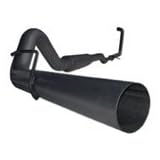MBRP S6206BLK Black Coated Turbo Back Single Side Exit Exhaust System by Mbrp