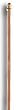 8 Foot 2-Piece Indoor Wood Flagpole 1in Diameter