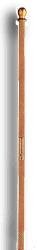 8 Foot 2-Piece Indoor Wood Flagpole 1in Diameter