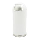 Round Top Trash Receptacle, 15 Gallon, 15x36 URI60605