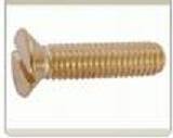 Miniature Brass Screws Slotted Flat Head 000-120 ASTM B16