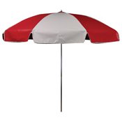 Outdoor Umbrella 7.5' Vinyl, Red/White