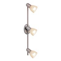 Eglo 27323A Dakar 3 Light Track Light Fixture, Nickel Alabaster by Eglo