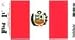 Vinyl Decal- Peru Flag Sticker