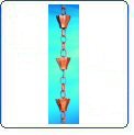 Tulip 3-Cups Rain Chain- Polished Finish