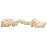 2 Knot Medium Rug Rope Bone - White (7 inch)