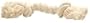 2 Knot Medium Rug Rope Bone - White (7 inch)