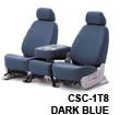 Coverking Tweed Custom Fit Seat Covers - TWEED DARK BLUE, Front Row Seats 2000 - 2005 Honda S2000 50/50 Bucket Seat w/built-in headrest, NOT FOR SEATS WITH HEADREST SPEAKERS