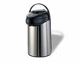 2 1/2 Liter Stainless Steel/Black Airpot Servers (15-0175) Category: Thermal Servers