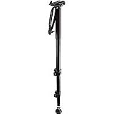 Bogen - Manfrotto Video Pro Monopod Black Anodized with sliding camera plate