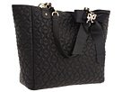 Betsey Johnson Quilted Love Tote Tote Handbags - Black