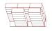 Datum Furniture 4 Post Shelving Letter - 7 Tiers High Lineal Filing Inches: 1,190 Shelving