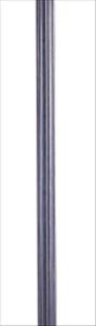 7 Foot Post Pole Black
