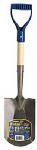 Ames True Temper Kodiak Cub Square Point Shovel with 17-Inch Power D-Grip Wood Handle 1693200