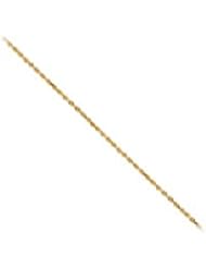 8" Diamond Cut Royal Rope Bracelet in 10K Yellow Gold