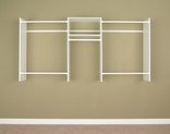 Easy Track 4- to 8-Foot Closet Organizer Starter Kit