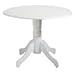 Whitton White Pedestal Dining Room Kitchen Table