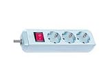 Steckdosenleiste 3-fach 1.4m weiss mit Schalter